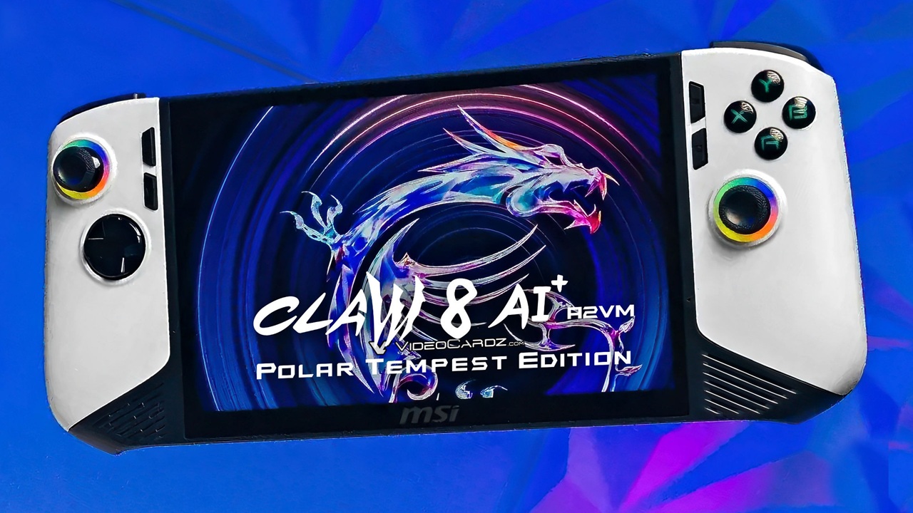 نسخه جدید کنسول دستی MSI Claw AI Plus تحت نسخه Polar Tempest رونمایی شد
