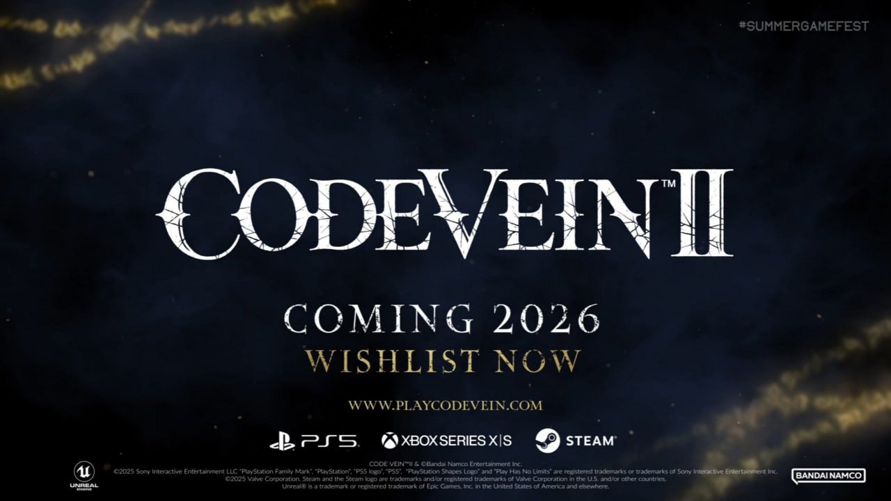 بازی Code Vein 2 در Summer Game Fest 2025 رونمایی شد